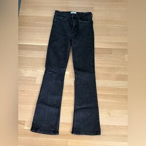 ZARA high rise bootcut jeans in black